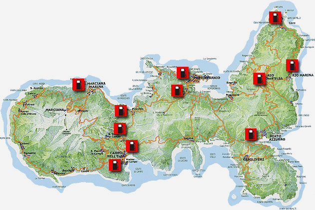 Petrol stations on Elba